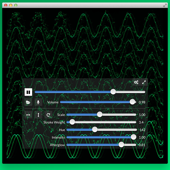 New to oscilloscopes here. Can I play oscilloscope music through